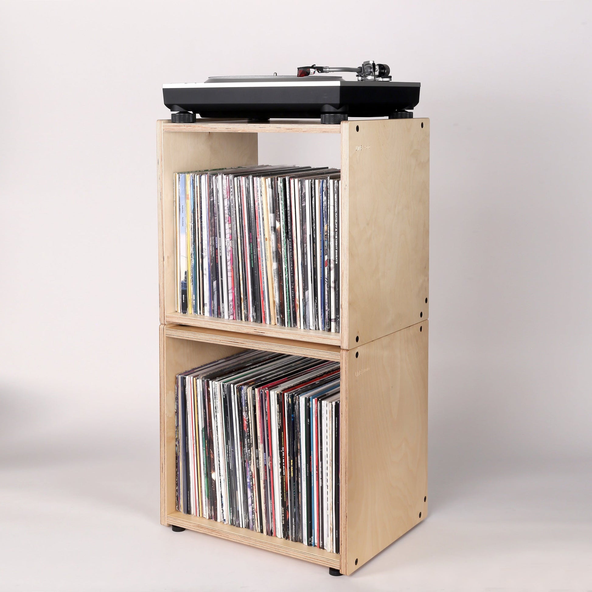 Vinyl Record Storage 2 Cube in White